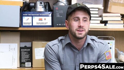 Perps4Sale.com - Hunk Black cop teases unshaved Inked Jock suspect and fucked