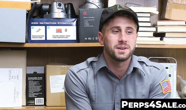 Perps4Sale.com - Hunk Black cop teases unshaved Inked Jock suspect and fucked
