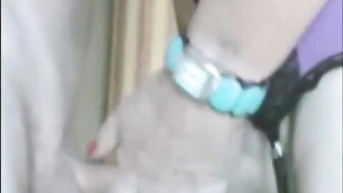 Mature Guy Cums on CD's Foreskin - Amateur Handjob