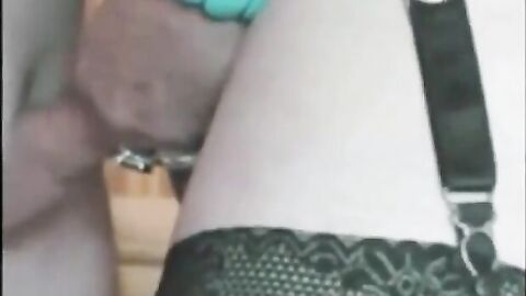 Mature Guy Cums on CD's Foreskin - Amateur Handjob