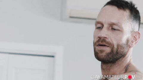 Gorgeous twink Maverick Sun lits his ass for a deep ass pounding by hunky Kit Cohen