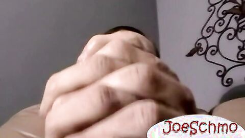 Straight boy jacks off his big hard cock