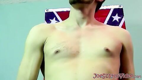 Hot guy unloads his balls in front of guys