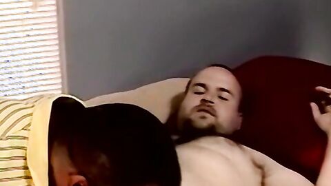 Fat and hairy amateur sucked by mature black homosexual