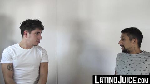 LatinoJuice.com - Latino stud Emanuel and Roco finishes their fucking session with lo