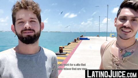 LatinoJuice.com - Cute amateur gay Ken and Rob Silva gobble each others thirsty cocks
