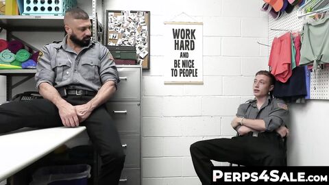 Perps4Sale.com - Twink gay Cole Church pleasured by hunk officer Marco Napoli