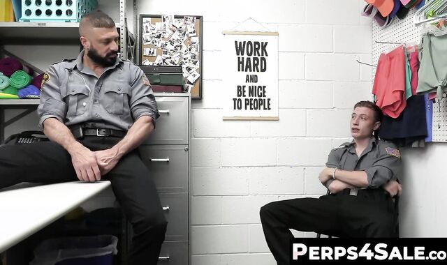 Perps4Sale.com - Twink gay Cole Church pleasured by hunk officer Marco Napoli