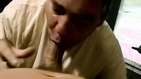 Horny daddies tasting each others meat