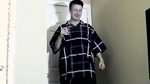 Young straight amateur jerks off solo after and interview