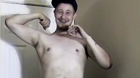 Young straight amateur jerks off solo after and interview