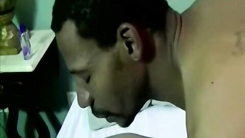 Throbbing cock bottom gets warm and sticky facial after BJ