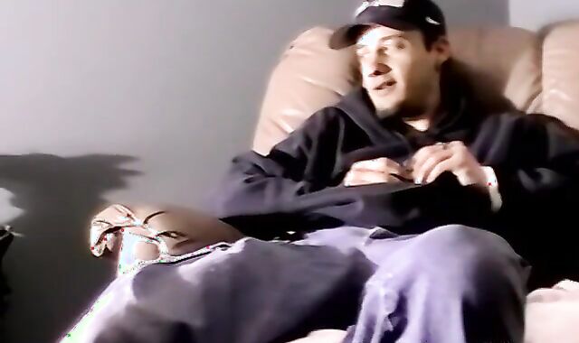 Handsome amateur jerking off his thick cock in kinky solo
