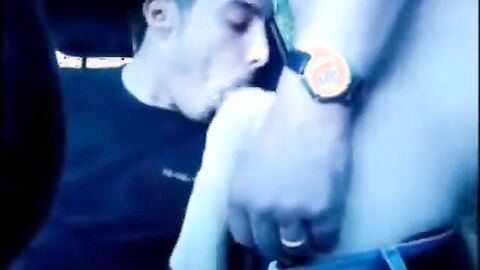 Stranger Blows Me and Cums on My Face in Public