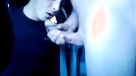 Stranger Blows Me and Cums on My Face in Public