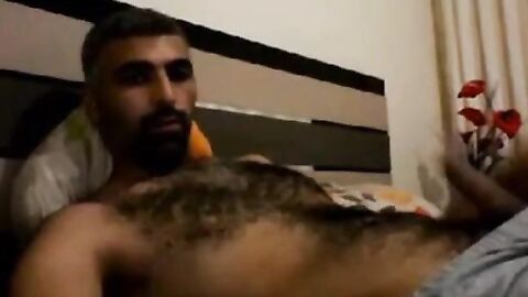 Hairy Horny Daddy Strokes His Big Cock