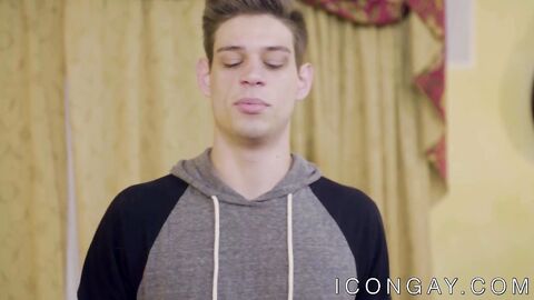 Delicious young stud bangs BF with his massive cock