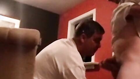 Mature homo Joe seduces young amateurs for blowjob and anal