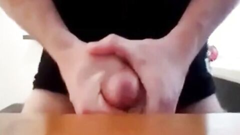 Amateur Guy Strokes His Massive Dick