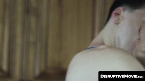 DisruptiveMovie.com - Andrew Miller barebacks and stretches Troye Jacobs' hungry eage