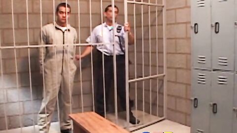 David is becoming accustomed to prison life by sucking cock