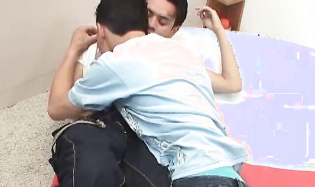 Barebacked twink gets ravaged ass blasted with hot cum