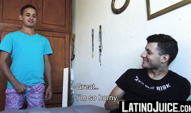 LatinoJuice.com - Handsome Ayun intensely slams his friend Mauris butthole until he c