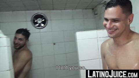 LatinoJuice.com - Gay latino Faisul succumbs to handsome Liams enormous fat penis