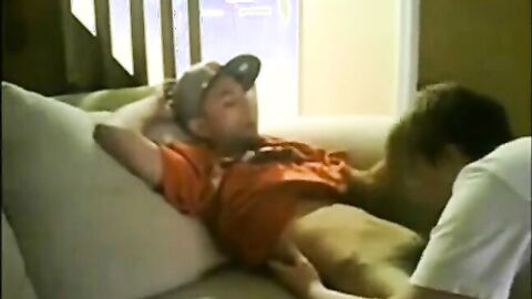 Daddy Gives Twink Thug His First BJ