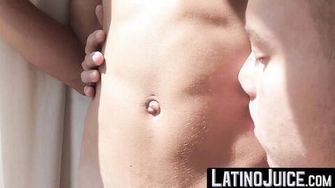 LatinoJuice.com - Latino twink Edipo Rey spitroasted by Sahid and Rob Angel
