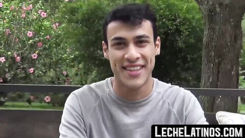 Young Latino twink experiences his first gay sex at last