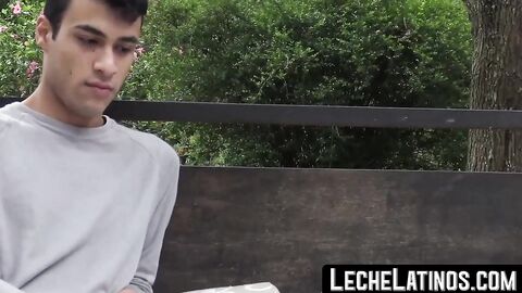 Young Latino twink experiences his first gay sex at last