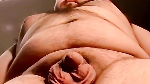 Horny fat guy gets intense BJ in kinky interracial encounter