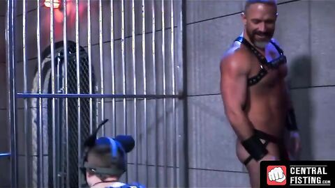 CentralFisting.com - Masked submissive takes a hard anal pounding from dominant stud