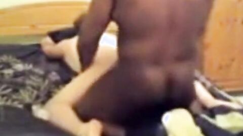 Big Black Cock Fucks White Guy on Webcam