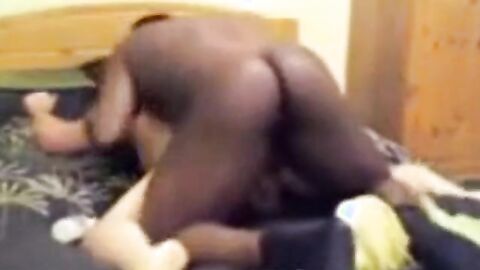 Big Black Cock Fucks White Guy on Webcam