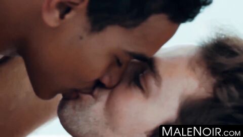 MaleNoir.com - Latino Mateo Fernandez sucks cock and spreads for big white dick