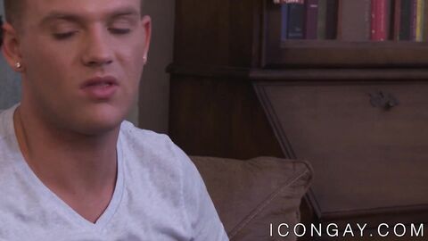 Inked homo Brandon Wilde rimmed before riding dick