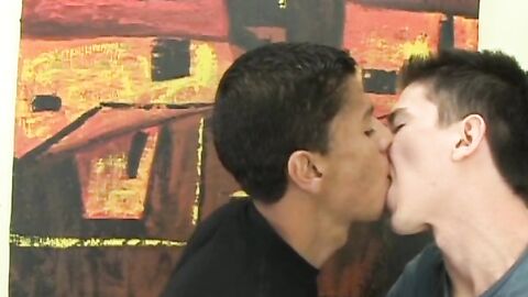Facial loving young Latino ramming his boyfriend raw