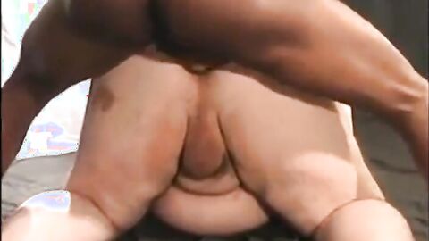 Black Men Plow White Chubby Guy