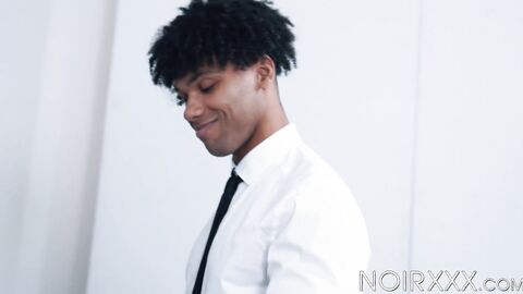 Ebony dudes Adrian Hart and Tony Genius set the books aside to fuck one another