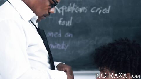 Ebony dudes Adrian Hart and Tony Genius set the books aside to fuck one another