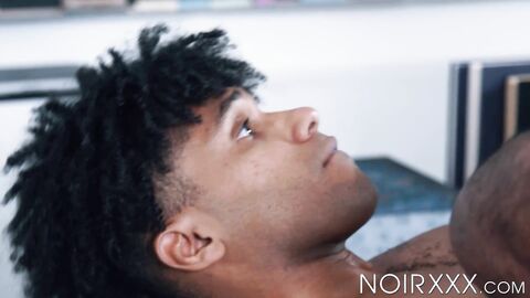 Ebony dudes Adrian Hart and Tony Genius set the books aside to fuck one another