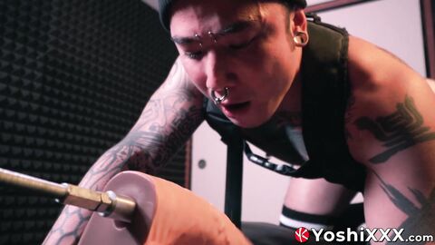 Yoshi Kawasaki and his ravenous ass are alone in a room with a fuck machine