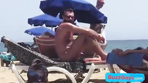 Big-Cock Daddy Bear at the Beach