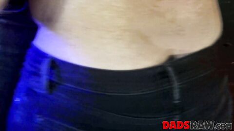 Handsome lean jock Tryp Bates loves a threesome with two muscled daddies