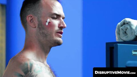 DisruptiveMovie.com - Christian Wilde dominates Troy Accola hard in steamy locker roo