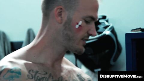 DisruptiveMovie.com - Christian Wilde dominates Troy Accola hard in steamy locker roo