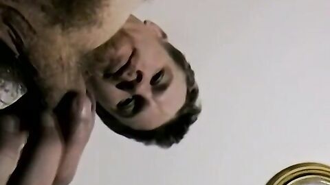 Amateur shoots loads of cum after intense solo masturbation