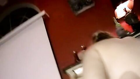 Black guy fucks young chubby girl and finishes with jerking